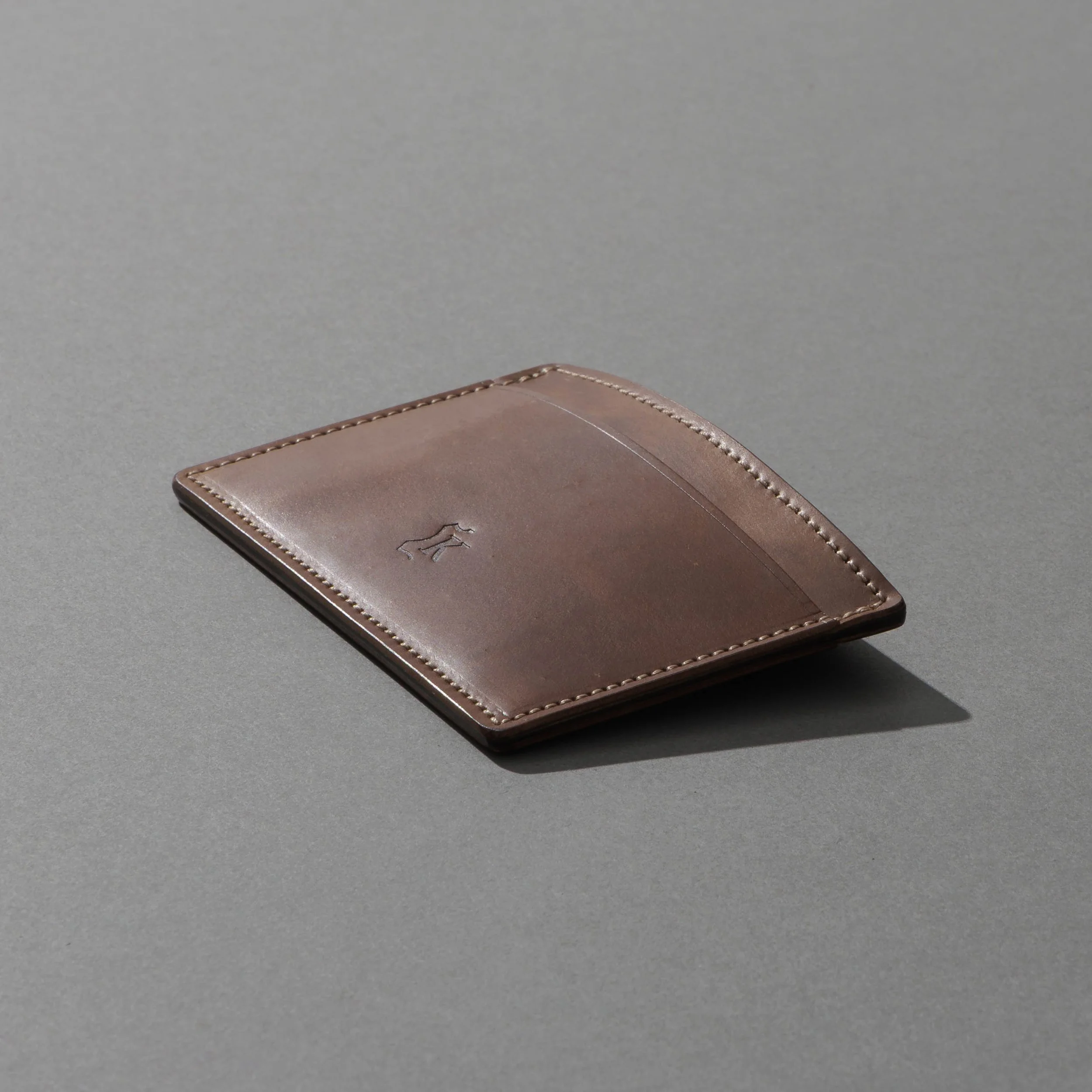 Shell Cordovan Cardcase - Unglazed Natural — GENUINE HORWEEN PRODUCTS